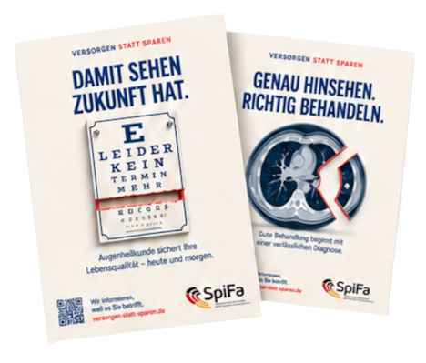 Kampagnenmotive: Augenheilkunde und Diagnostik Plakate